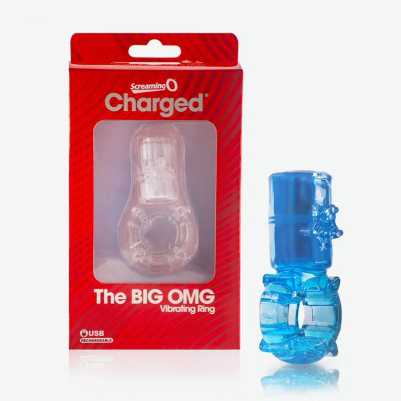 SCREAMING O - BIG OMG VIBRATING RING BLUE