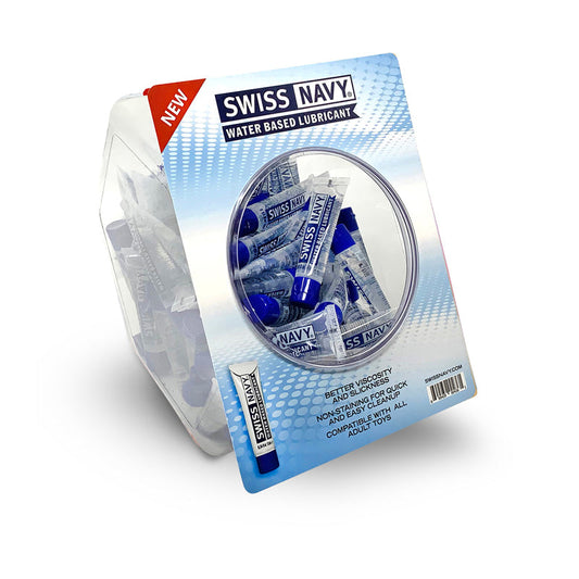 SWISS NAVY - WATER-BASED LUBRICANT 10ML 100-PIECE FISHOWL