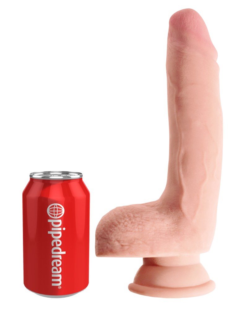 PIPEDREAM - KING COCK PLUS - 10" TRIPLE DENSITY COCK WITH BALLS LIGHT