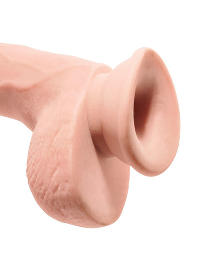 PIPEDREAM - KING COCK PLUS - 10" TRIPLE DENSITY COCK WITH BALLS LIGHT
