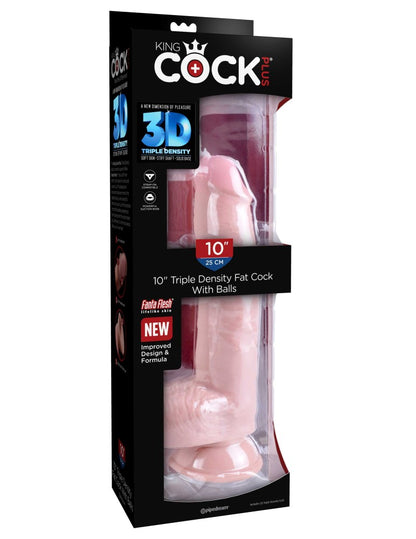 PIPEDREAM - KING COCK PLUS - 12" TRIPLE DENSITY COCK WITH BALLS LIGHT