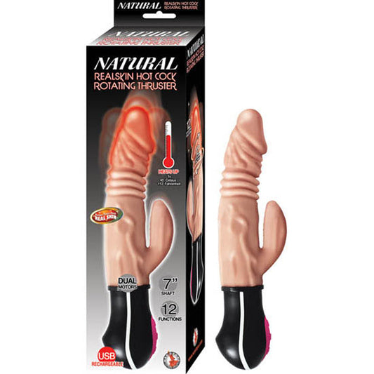 NASSTOYS - NATURAL REALSKIN HOT COCK ROTATING THRUSTER FLESH