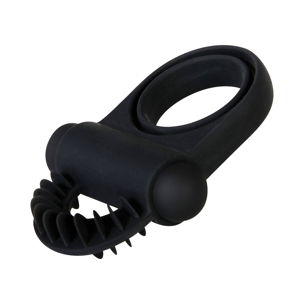 ZERO TOLERANCE - BELL RINGER RECHARGEABLE VIBRATING FLICKING SILICONE COCKRING BLACK
