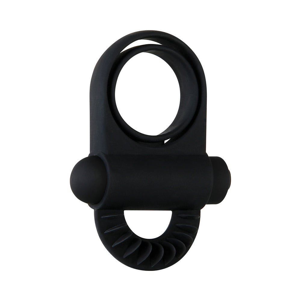 ZERO TOLERANCE - BELL RINGER RECHARGEABLE VIBRATING FLICKING SILICONE COCKRING BLACK
