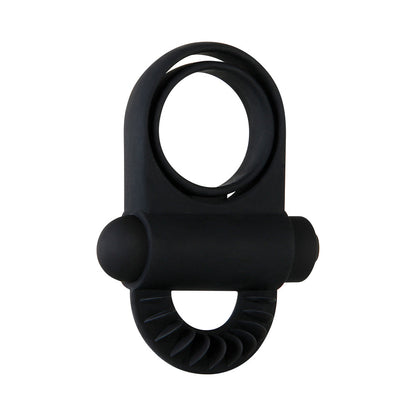 ZERO TOLERANCE BELL RINGER RECHARGEABLE VIBRATING FLICKING SILICONE COCKRING BLACK