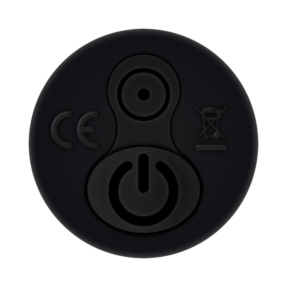 ZERO TOLERANCE BELL RINGER RECHARGEABLE VIBRATING FLICKING SILICONE COCKRING BLACK