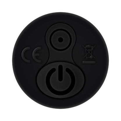 ZERO TOLERANCE BELL RINGER RECHARGEABLE VIBRATING FLICKING SILICONE COCKRING BLACK