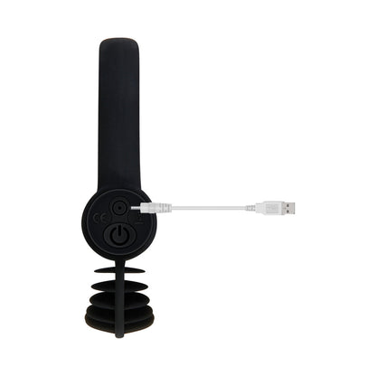 ZERO TOLERANCE - BELL RINGER RECHARGEABLE VIBRATING FLICKING SILICONE COCKRING BLACK