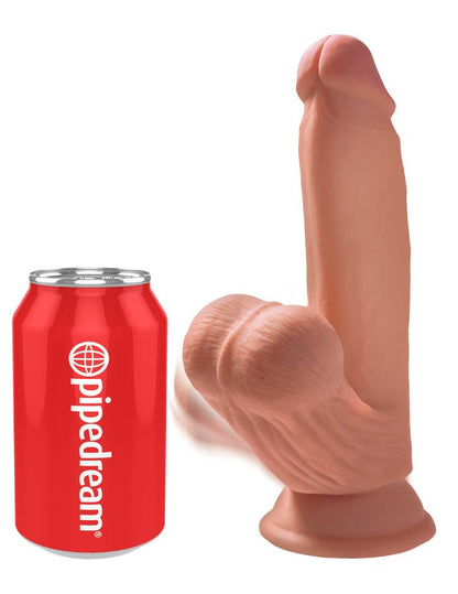 PIPEDREAM - KING COCK PLUS - 8" TRIPLE DENSITY COCK WITH SWINGING BALLS  LIGHT