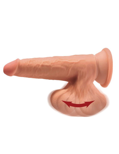 PIPEDREAM - KING COCK PLUS - 8" TRIPLE DENSITY COCK WITH SWINGING BALLS  LIGHT