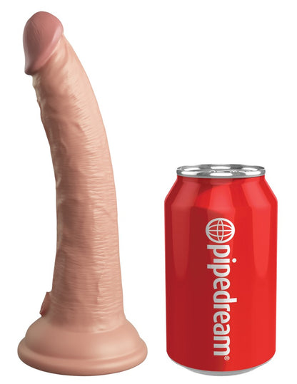 PIPEDREAM - KING COCK ELITE - 7" DUAL DENSITY SILICONE COCK  LIGHT
