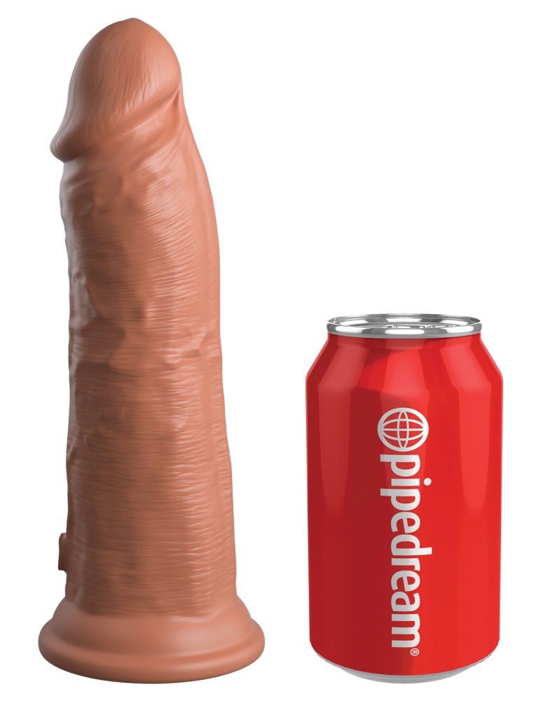 PIPEDREAM - KING COCK ELITE - 8" DUAL DENSITY SILICONE COCK  TAN