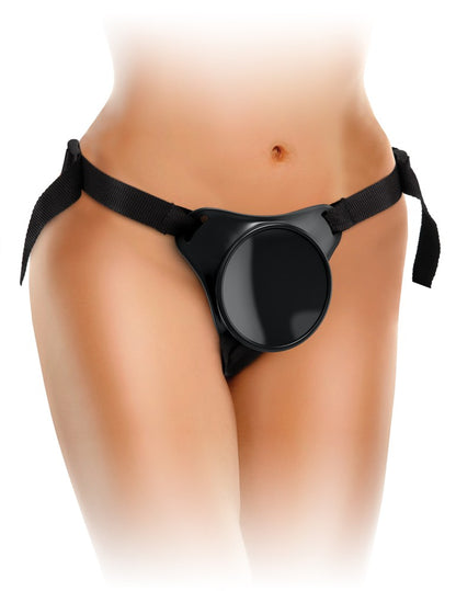 PIPEDREAM - KING COCK ELITE - BEGINNER'S SILICONE BODY DOCK KIT BLACK / BLACK