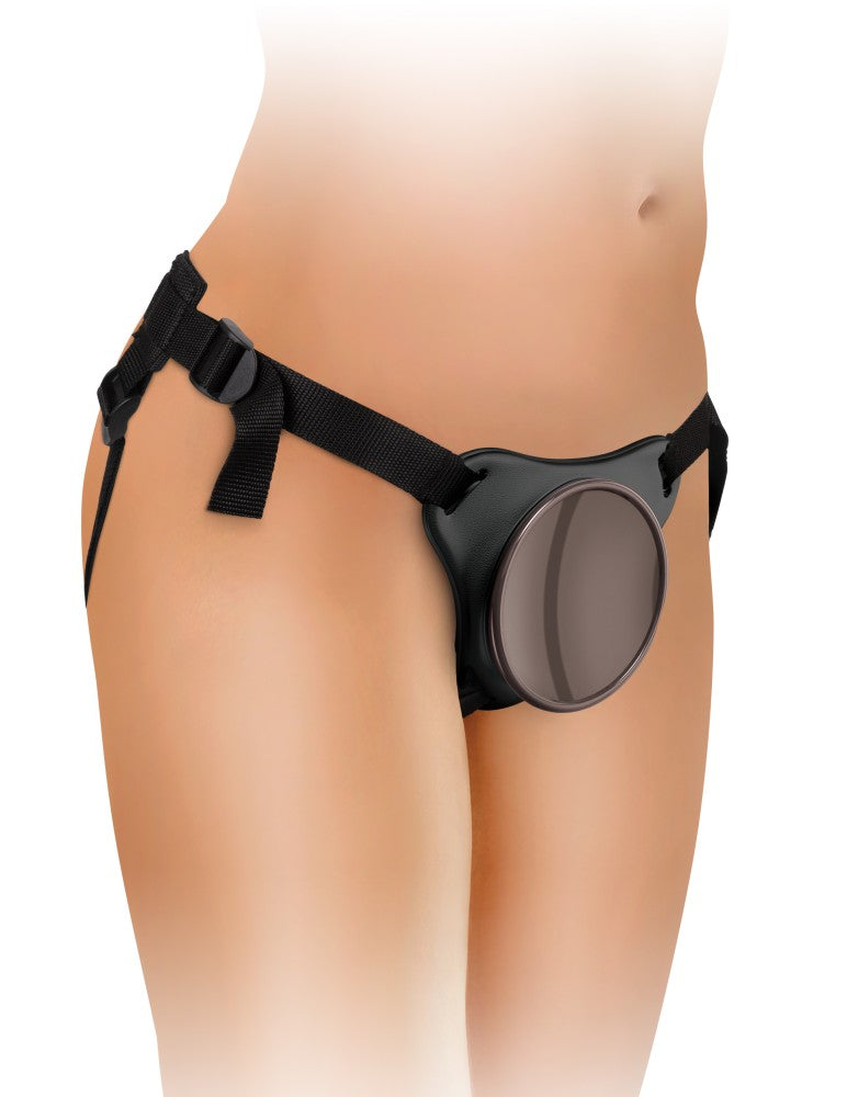 PIPEDREAM - KING COCK ELITE - BEGINNER'S BODY DOCK STRAP-ON HARNESS BLACK/ BLACK