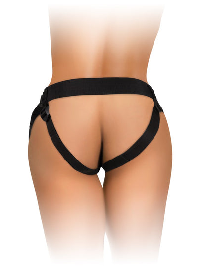 PIPEDREAM - KING COCK ELITE - BEGINNER'S BODY DOCK STRAP-ON HARNESS BLACK/ BLACK