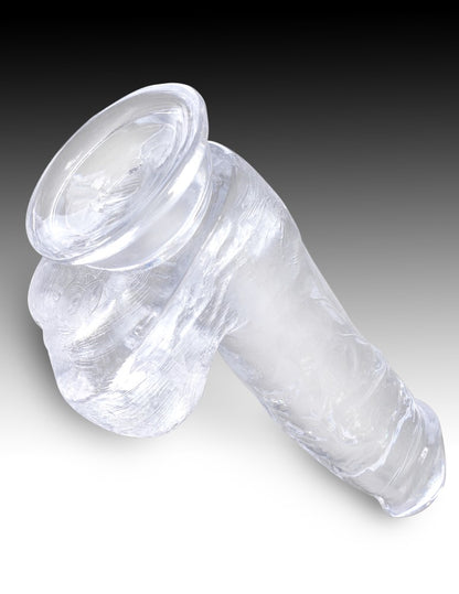 PIPEDREAM - KING COCK CLEAR - 6" WITH BALLS CLEAR
