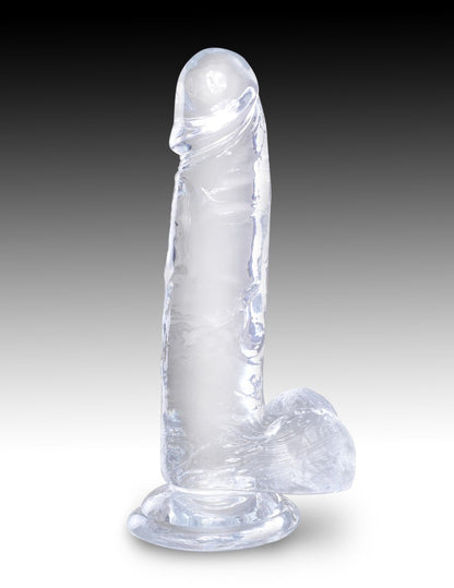 PIPEDREAM - KING COCK CLEAR - 7" WITH BALLS CLEAR