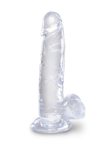 PIPEDREAM - KING COCK CLEAR - 7" WITH BALLS CLEAR