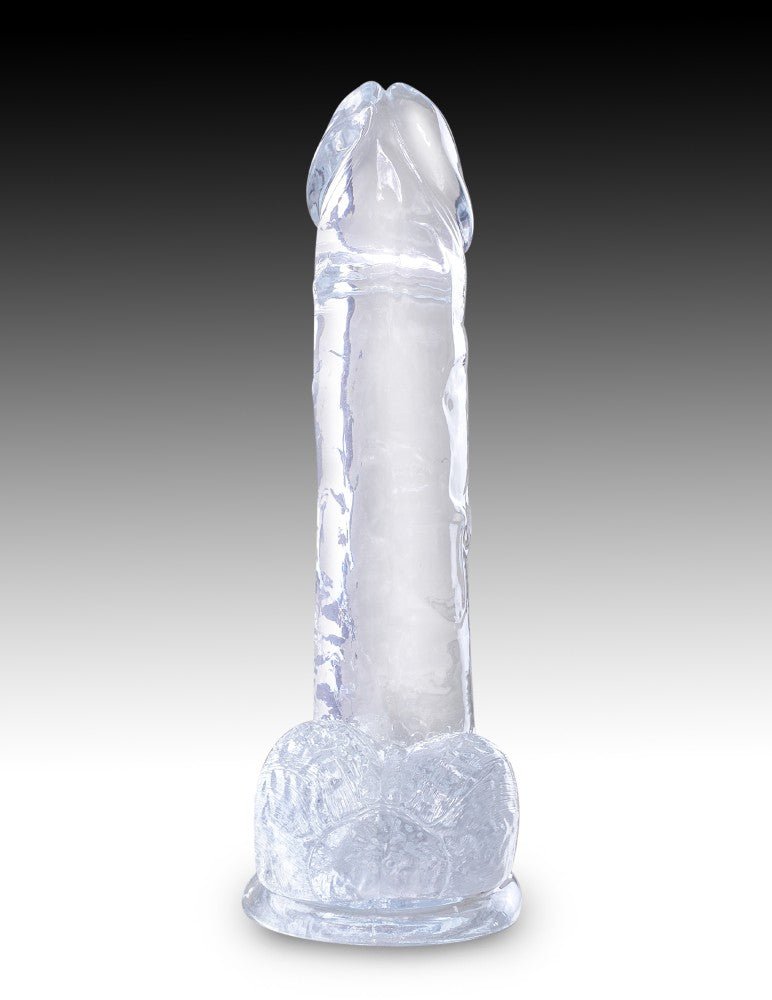 PIPEDREAM - KING COCK CLEAR - 7" WITH BALLS CLEAR