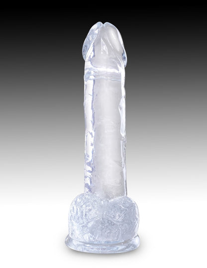 PIPEDREAM - KING COCK CLEAR - 7" WITH BALLS CLEAR