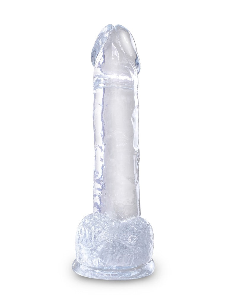 PIPEDREAM - KING COCK CLEAR - 7" WITH BALLS CLEAR
