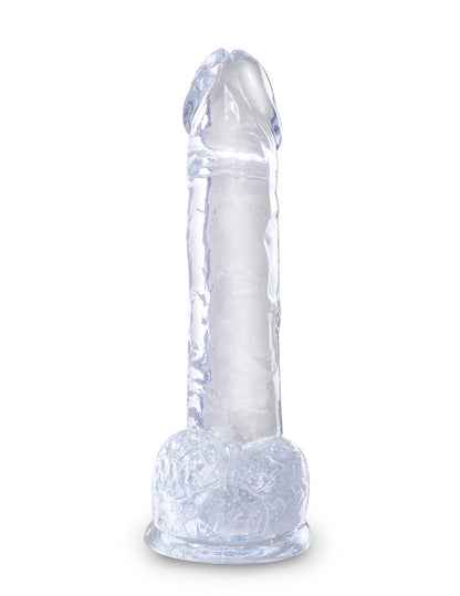 PIPEDREAM - KING COCK CLEAR - 7" WITH BALLS CLEAR