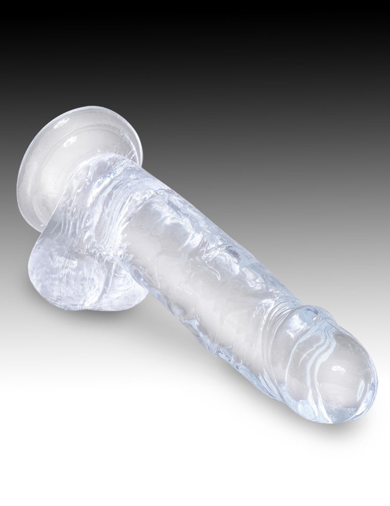 PIPEDREAM - KING COCK CLEAR - 7" WITH BALLS CLEAR