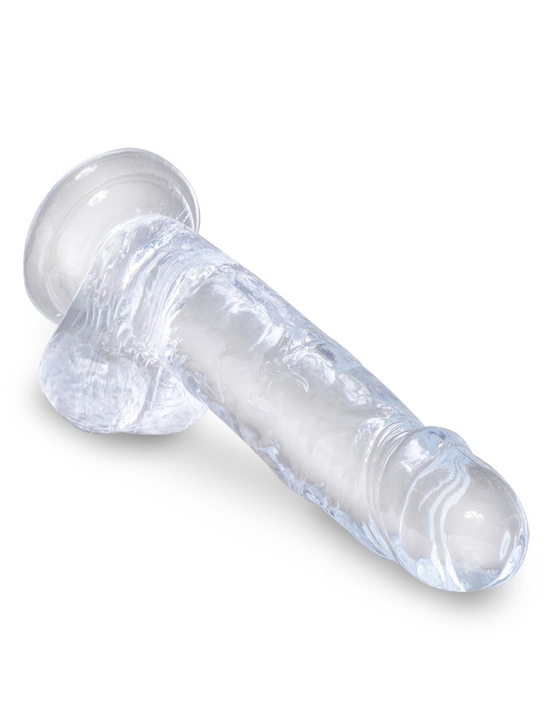 PIPEDREAM - KING COCK CLEAR - 7" WITH BALLS CLEAR