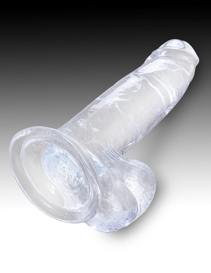 PIPEDREAM - KING COCK CLEAR - 7" WITH BALLS CLEAR