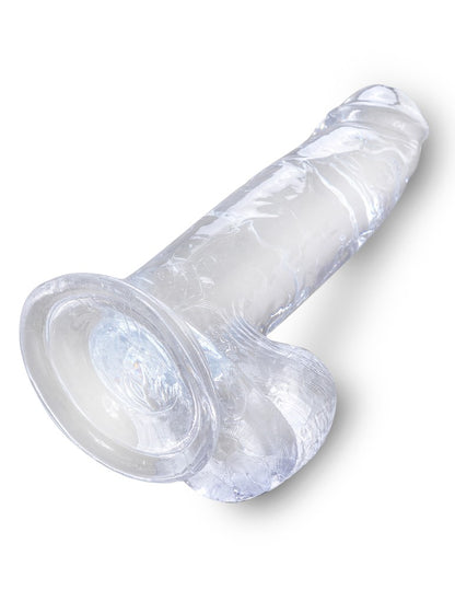 PIPEDREAM - KING COCK CLEAR - 7" WITH BALLS CLEAR