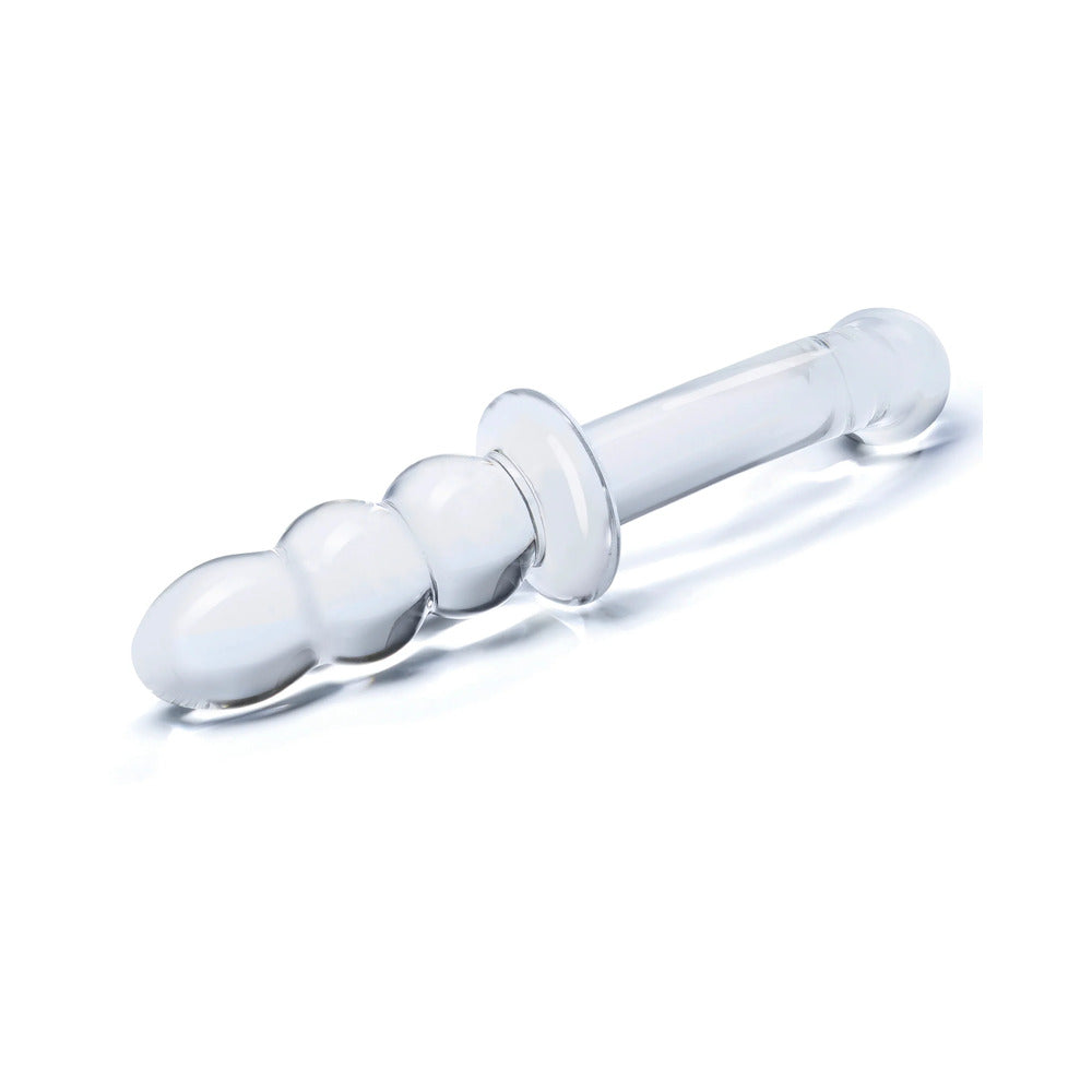 ELECTRIC EEL - GLAS 8 IN. RIBBED G-SPOT GLASS DILDO
