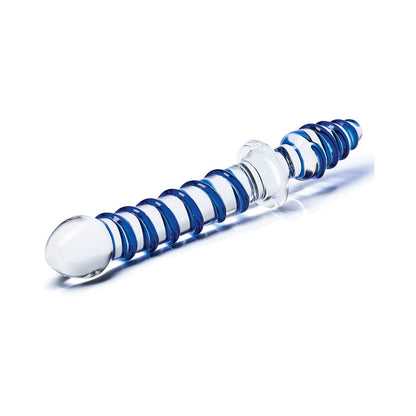 ELECTRIC EEL - GLAS 10 IN. MR. SWIRLY DOUBLE ENDED GLASS DILDO & BUTT PLUG