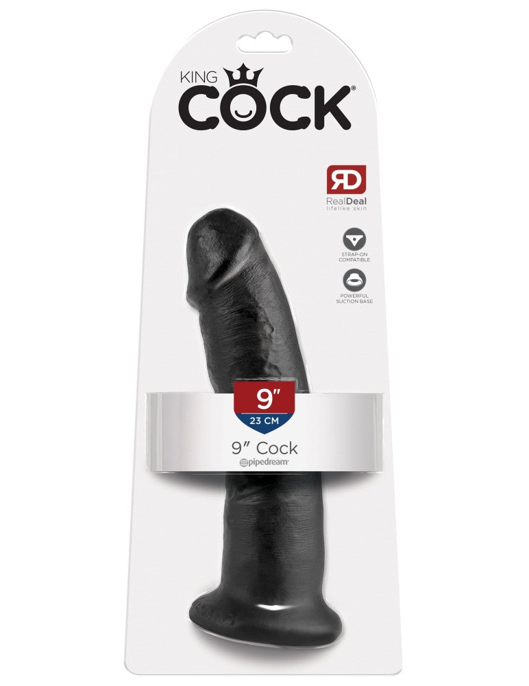PIPEDREAM - KING COCK - 9" COCK  BLACK