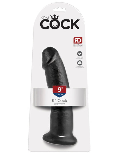 PIPEDREAM - KING COCK - 9" COCK  BLACK