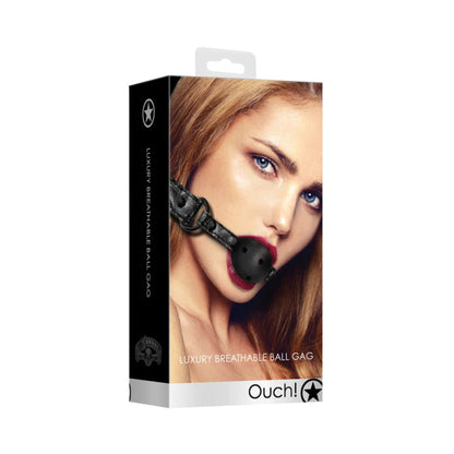 SHOTS - OUCH! LUXURY ADJUSTABLE BREATHABLE BALL GAG