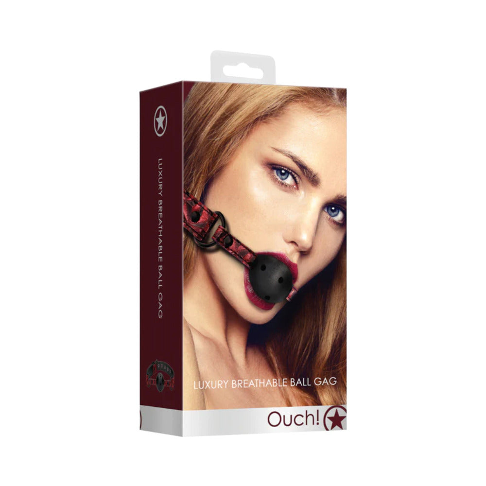 SHOTS - OUCH! LUXURY ADJUSTABLE BREATHABLE BALL GAG