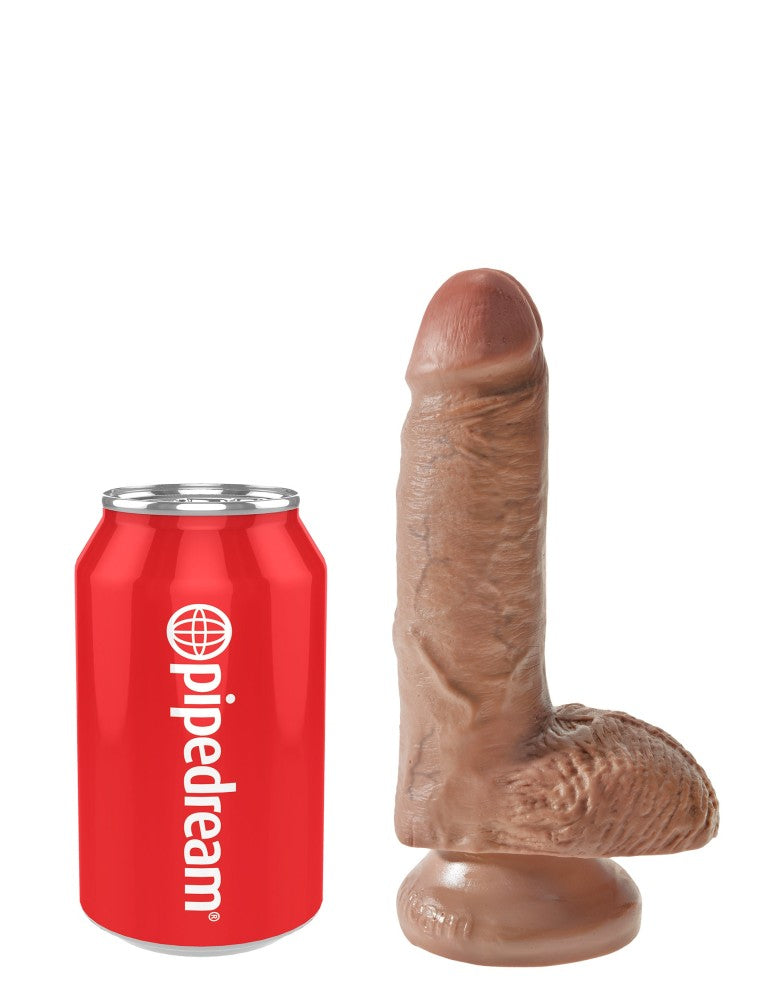 PIPEDREAM - KING COCK - 7" COCK WITH BALLS  TAN