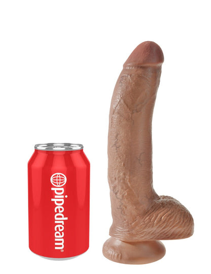 PIPEDREAM - KING COCK - 9" COCK WITH BALLS  TAN