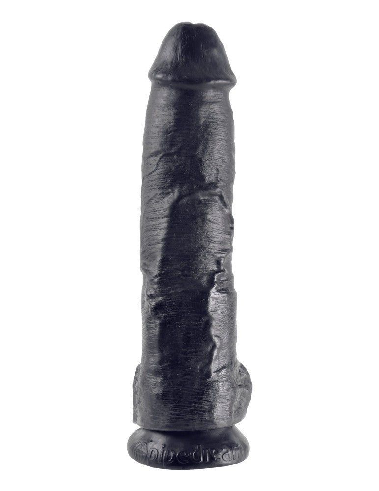 PIPEDREAM - KING COCK - 10" COCK WITH BALLS  BLACK
