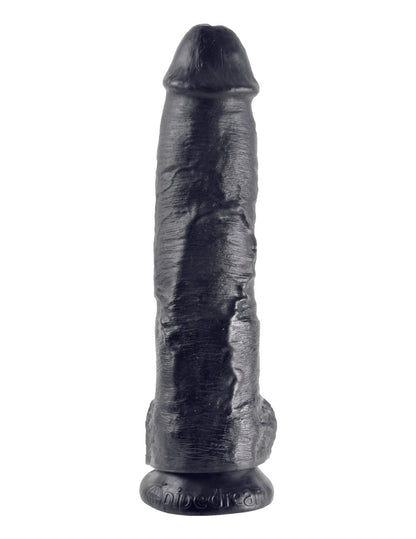 PIPEDREAM - KING COCK - 10" COCK WITH BALLS  BLACK