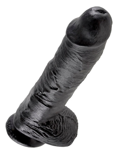 PIPEDREAM - KING COCK - 10" COCK WITH BALLS  BLACK