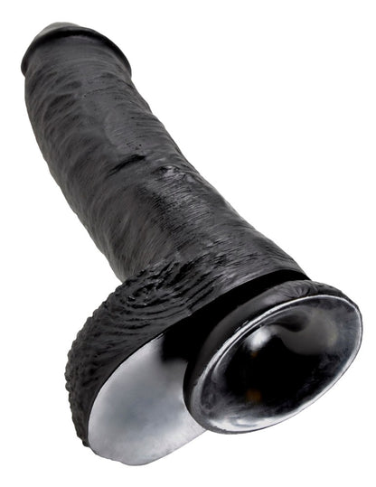 PIPEDREAM - KING COCK - 10" COCK WITH BALLS  BLACK