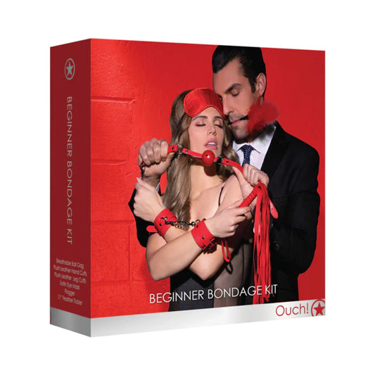 OUCH! 6-PIECE BEGINNER BONDAGE KIT RED
