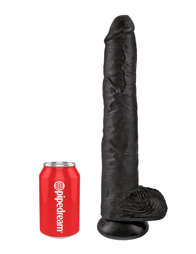 PIPEDREAM - KING COCK - 14" COCK WITH BALLS  BLACK