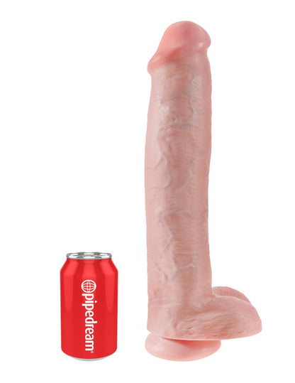 PIPEDREAM - KING COCK - 15" COCK WITH BALLS  LIGHT