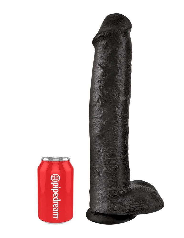 PIPEDREAM - KING COCK - 15" COCK WITH BALLS  BLACK