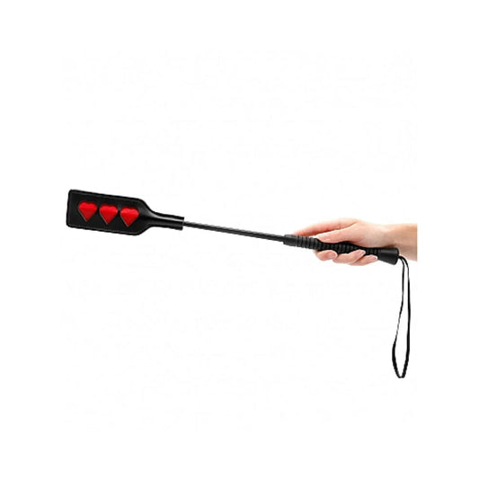 OUCH! HEART PATTERN CROP BLACK LARGE