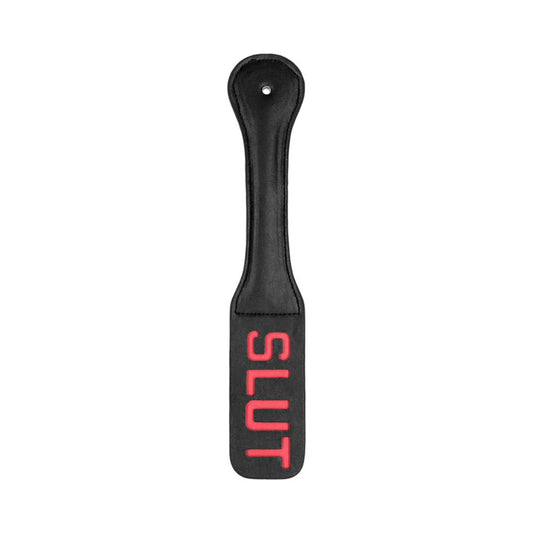 SHOTS - OUCH! ''SLUT'' PADDLE BLACK