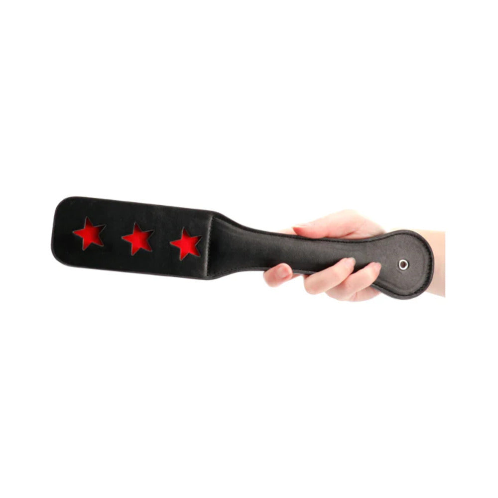 OUCH! STAR PATTERN PADDLE BLACK