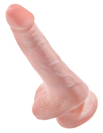 PIPEDREAM - KING COCK - 6" COCK WITH BALLS  LIGHT